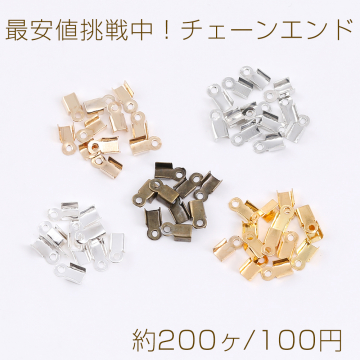 最安値挑戦中！チェーンエンド エンドパーツ ストリングエンドB 3×6mm（約200ヶ）