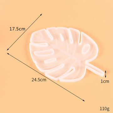 シリコンモールド　コースター　手作り　葉型 245×175×10mm（2ヶ）