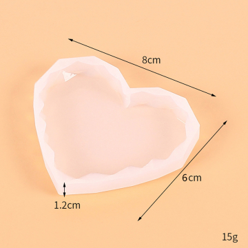 シリコンモールド　手作り　ハート型 80×60×12mm（2ヶ）