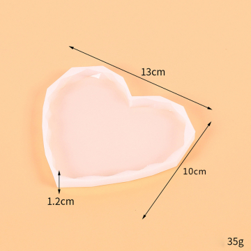 シリコンモールド　手作り　ハート型 130×100×12mm（2ヶ）