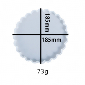 シリコンモールド　コースター　手作り　円形 185×13mm （2ヶ）
