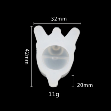 シリコンモールド　悪魔の目　手作り　32×42×20mm（2ヶ）