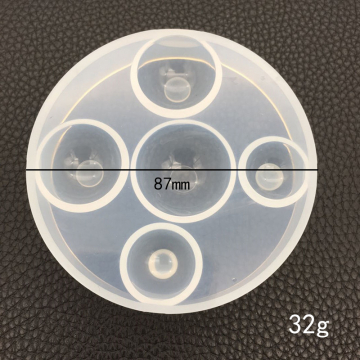 シリコンモールド　手作り　半球型 87×16mm （2ヶ）