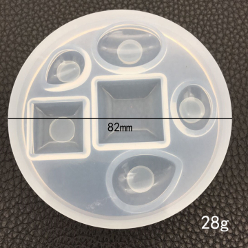 シリコンモールド 手作り 正方形 楕円形 82×11mm（2ヶ）