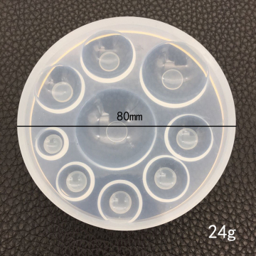 シリコンモールド　手作り　円形　80×10mm （2ヶ）