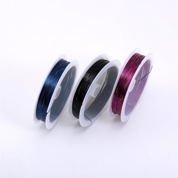 カラーランダムカッパーワイヤー 銅ワイヤー 太さ0.4mm【1巻/約10m】