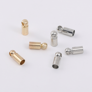 最安値挑戦中！カツラ エンドパーツ 紐留め金具 3×8mm（50ヶ）