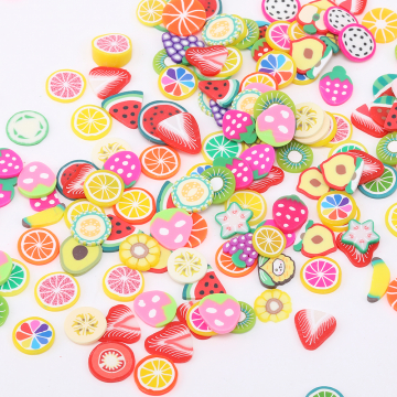 デコスライスフルーツパーツ 樹脂粘土パーツ デコパーツミックスフルーツスライスパーツ（20g）