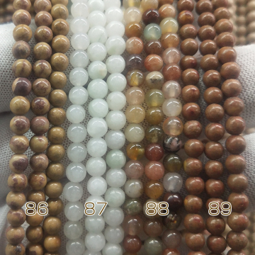 天然石ビーズ  丸い玉  4mm （1連約38cm） 4mm圆珠