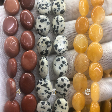 天然石ビーズ 卵の形  10×14mm (1連約38cm)  10×14mm 蛋形