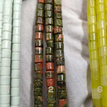 天然石ビーズ  円柱形   4×4mm （1連約38cm）  4×4mm 管形