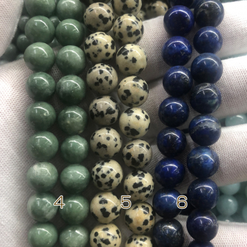 天然石ビーズ 丸い玉.  10mm (1連約38cm)  10mm圆珠
