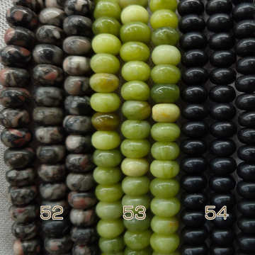 天然石ビーズ  ソロバン  4×6mm （1連約38cm）  4×6mm 算盘珠