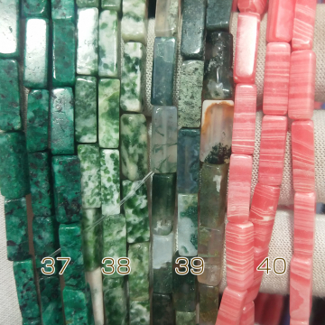 天然石ビーズ  長方体  4×13mm （1連約38cm）  4×13mm 长方体