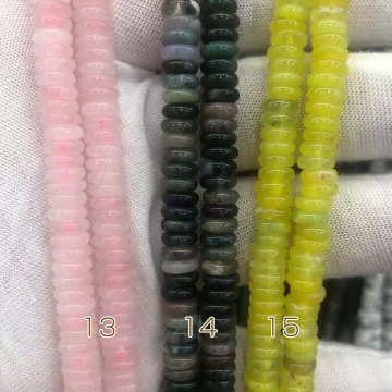 天然石ビーズ  ソロバン  2×6mm （1連約38cm） 2×6mm算盘珠