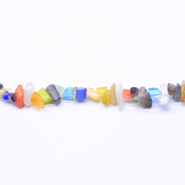 天然石ビーズチップビーズストランド不規則88mm カラー 【10連】