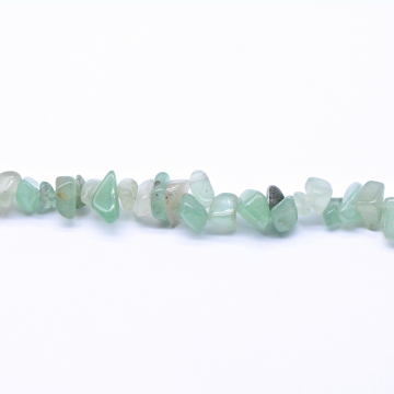 天然石ビーズチップビーズストランド不規則86mm ライトグリーン 【10連】