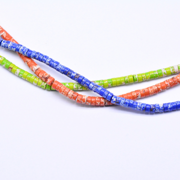 天然石ビーズ ソロバン 3×6mm  【1連(約133ヶ）】