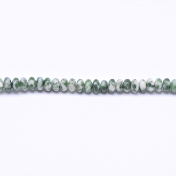 天然石ビーズ ソロバン    グリーン 2×4mm  【1連(約147ヶ）】