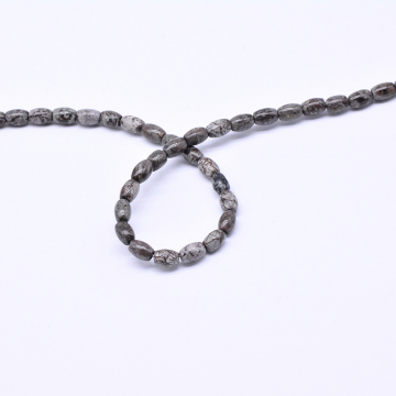 天然石ビーズ オーバル 4×6mm  【1連(約61ヶ）】