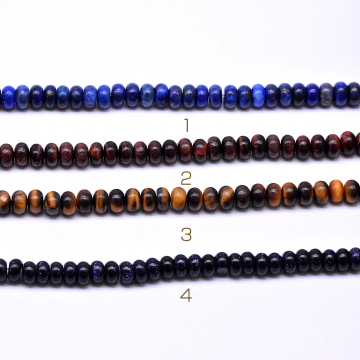 天然石ビーズ ソロバン 3×6mm【1連(約103ヶ）】