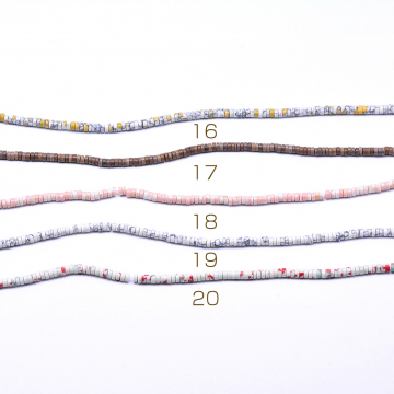 天然石ビーズ ソロバン 2×4mm【1連(約207ヶ）】