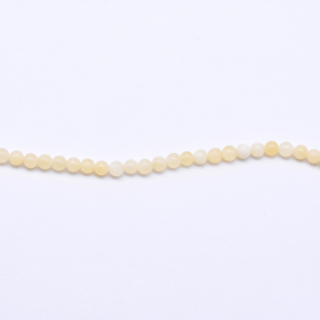 天然石ビーズ イェロートパーズ 丸玉4mm【1連（約88個）】