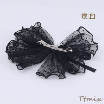 ヘアバレッタ ヘアアクセサリー リボン 13×20cm（1ヶ）
