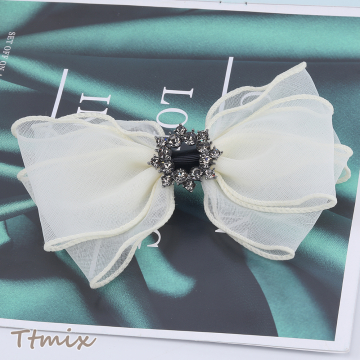 ヘアバレッタ ヘアアクセサリー リボン 10×14.5cm（1ヶ）