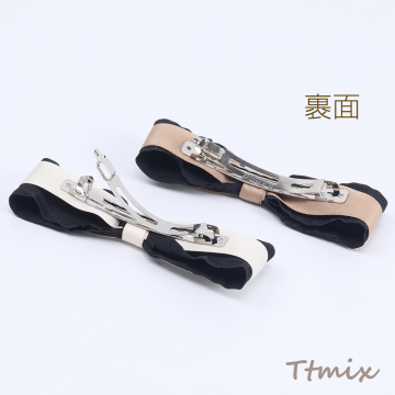 ヘアバレッタ ヘアアクセサリー リボン 4×14.5cm（1ヶ）