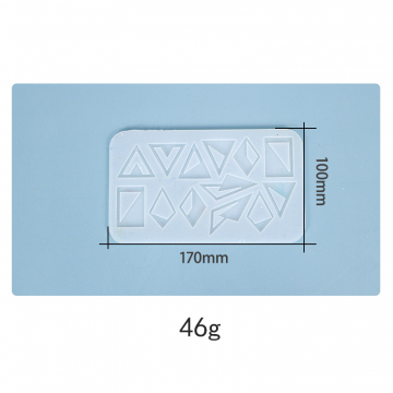 シリコンモールド レジンモールド 幾何学型 チャーム 170×100×5mm【1ヶ】
