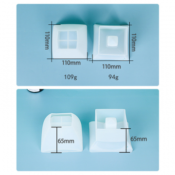 シリコンモールド レジンモールド 収納ケース 方形【1セット】