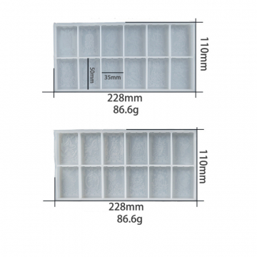 シリコンモールド レジンモールド 収納ケース タロット 228×110×10mm【1セット】