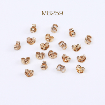 ピアスキャッチ 3×4mm ゴールド（20ヶ）