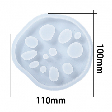 シリコンモールド レジンモールド レンコンコースター 110×110×10mm【1ヶ】