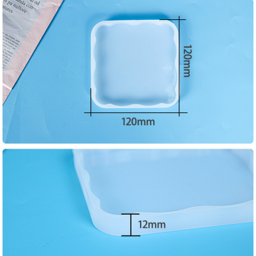 シリコンモールド レジンモールド 正方形 コースター 120×12mm【1ヶ】