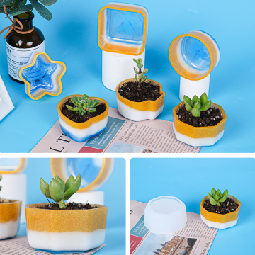 シリコンモールド レジンモールド 植木鉢 70×70×35mm【1ヶ】