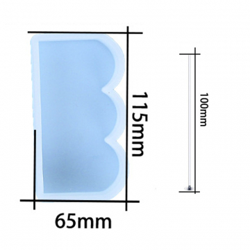 シリコンモールド レジンモールド 丘の形 65×115mm キャンドル芯20ヶ【1セット】