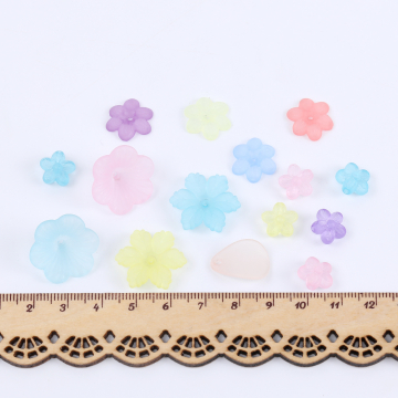 アクリルパーツ フラワー 花びら ミックスカラー 50g(約100ヶ)