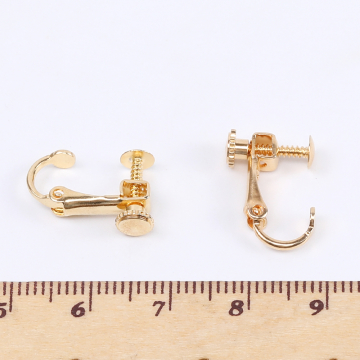 高品質イヤリング金具 丸皿 3mm（2ヶ）