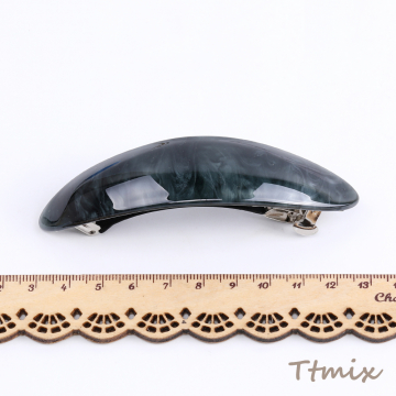 アクリル付きヘアバレッタ ヘアアクセサリー 5×97mm（1ヶ）