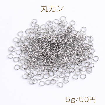 ステンレス製 丸カン 0.6×4mm 5g(約200ヶ)