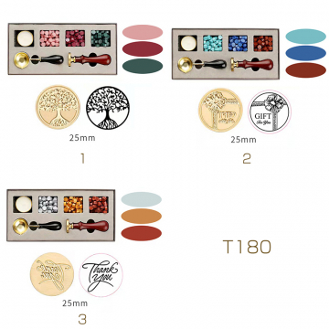 シーリングスタンプ＆シーリングワックス＆スプーン＆ろうそくセットB ※メール便不可