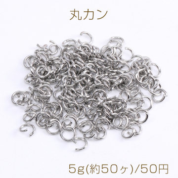 ステンレス製 丸カン 1×6mm 5g(約50ヶ)