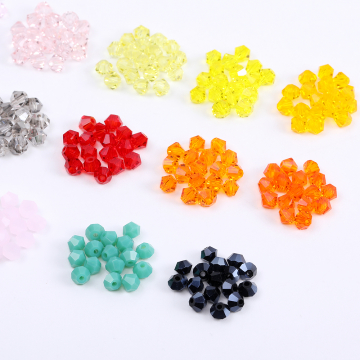 ガラスビーズ ガラスクリアビーズ ソロバンカット 4mm（50ヶ）