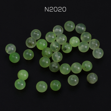 天然石ビーズ ラウンド グリーン 6mm（10ヶ）