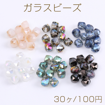 メッキガラスビーズ ソロバンカット 5×6mm