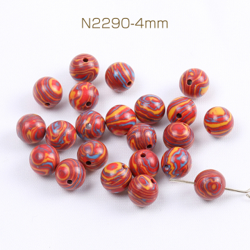 天然石ビーズ カラーマラカイト 丸玉 4mm（50ヶ）