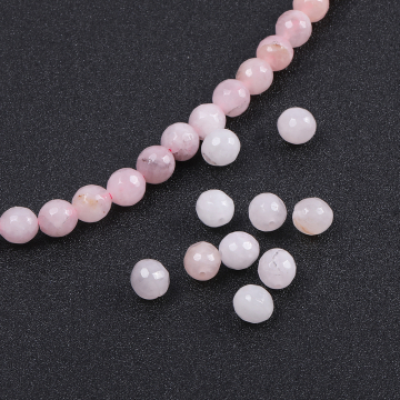 天然石ビーズ ローズクォーツ ラウンドカット 4mm（30ヶ）