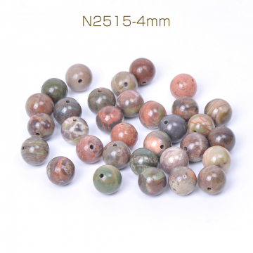 天然石ビーズ オーシャンストーン 丸玉 4mm（30ヶ）